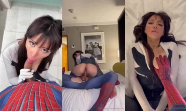 Waifumiia follando vestida de Spiderman – Waifumiia