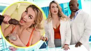 ¡Es para investigar! MILF Científica Ordeña la BBC de su compañero - Natalia Starr